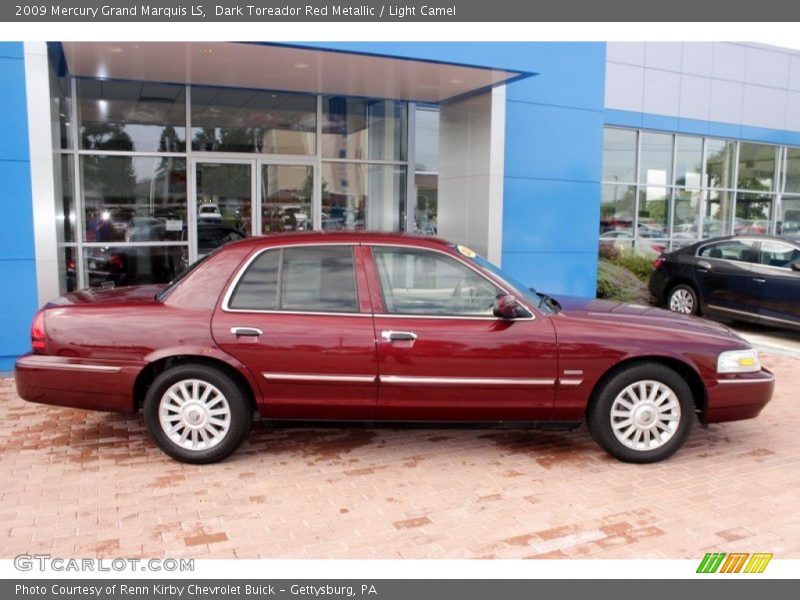 Dark Toreador Red Metallic / Light Camel 2009 Mercury Grand Marquis LS