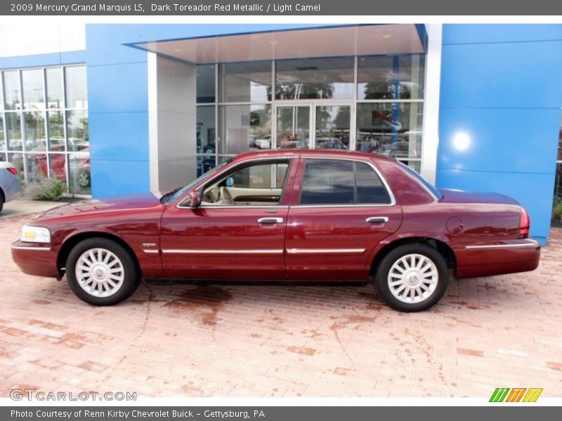 Dark Toreador Red Metallic / Light Camel 2009 Mercury Grand Marquis LS
