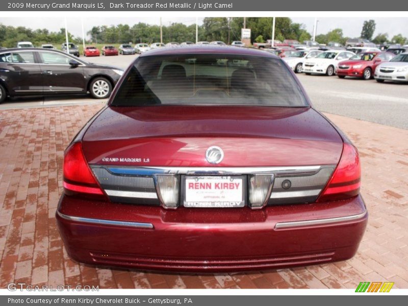 Dark Toreador Red Metallic / Light Camel 2009 Mercury Grand Marquis LS