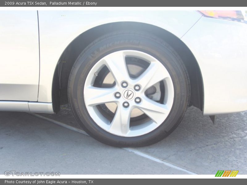 Palladium Metallic / Ebony 2009 Acura TSX Sedan