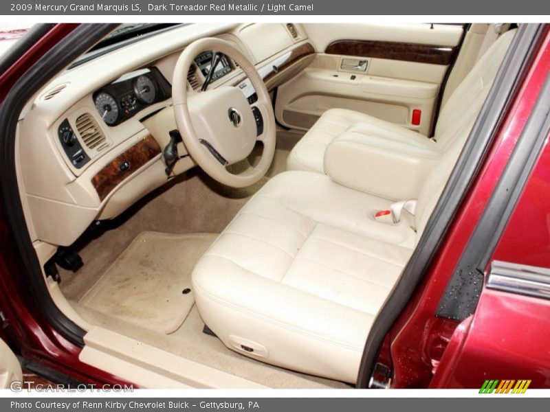 Dark Toreador Red Metallic / Light Camel 2009 Mercury Grand Marquis LS