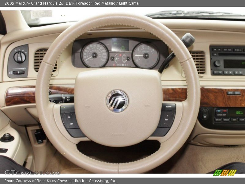 Dark Toreador Red Metallic / Light Camel 2009 Mercury Grand Marquis LS
