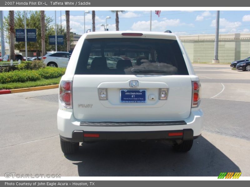 Taffeta White / Saddle 2007 Honda Pilot EX-L