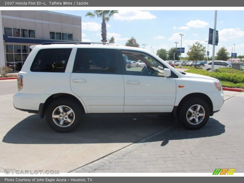 Taffeta White / Saddle 2007 Honda Pilot EX-L