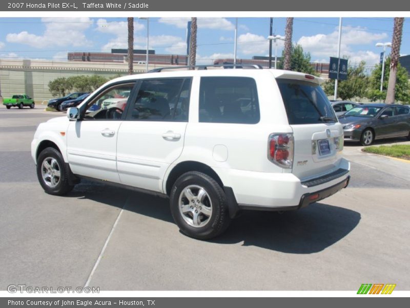 Taffeta White / Saddle 2007 Honda Pilot EX-L
