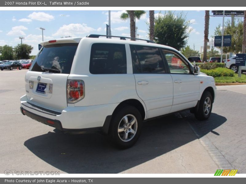 Taffeta White / Saddle 2007 Honda Pilot EX-L