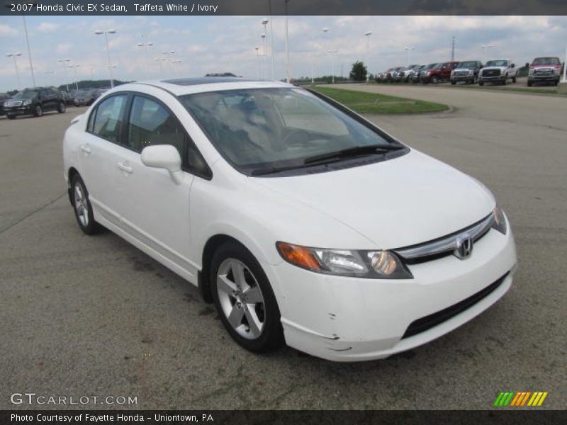 Taffeta White / Ivory 2007 Honda Civic EX Sedan