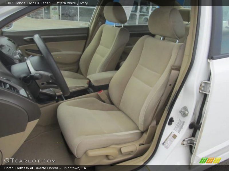 Taffeta White / Ivory 2007 Honda Civic EX Sedan