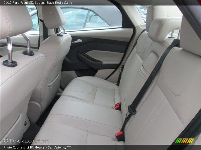 Race Red / Stone 2012 Ford Focus SEL Sedan