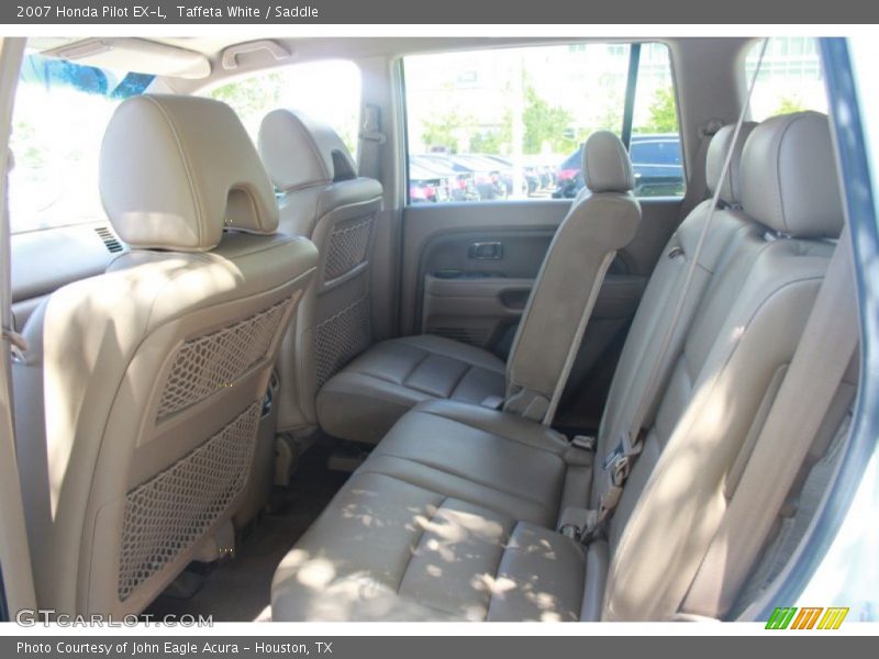 Taffeta White / Saddle 2007 Honda Pilot EX-L