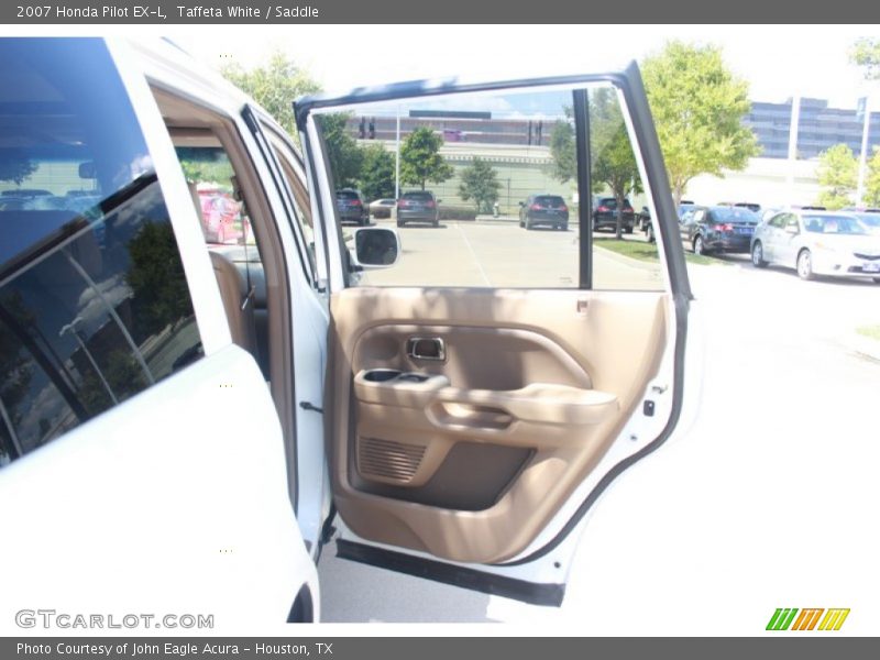 Taffeta White / Saddle 2007 Honda Pilot EX-L