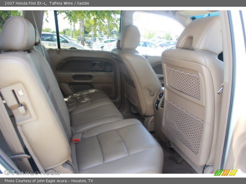 Taffeta White / Saddle 2007 Honda Pilot EX-L