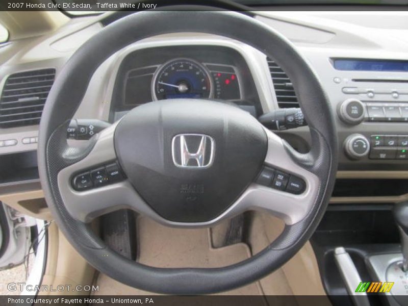 Taffeta White / Ivory 2007 Honda Civic EX Sedan