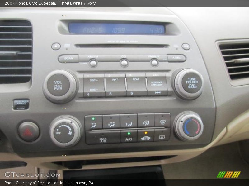 Taffeta White / Ivory 2007 Honda Civic EX Sedan