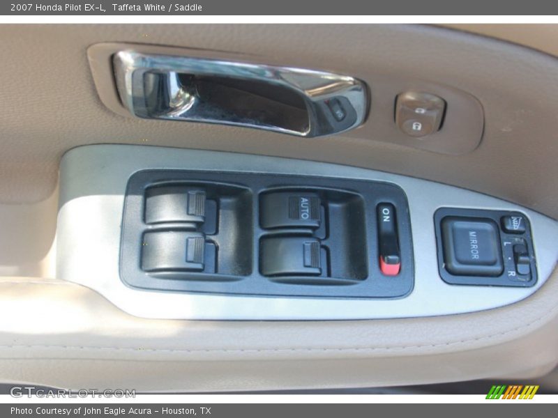 Taffeta White / Saddle 2007 Honda Pilot EX-L