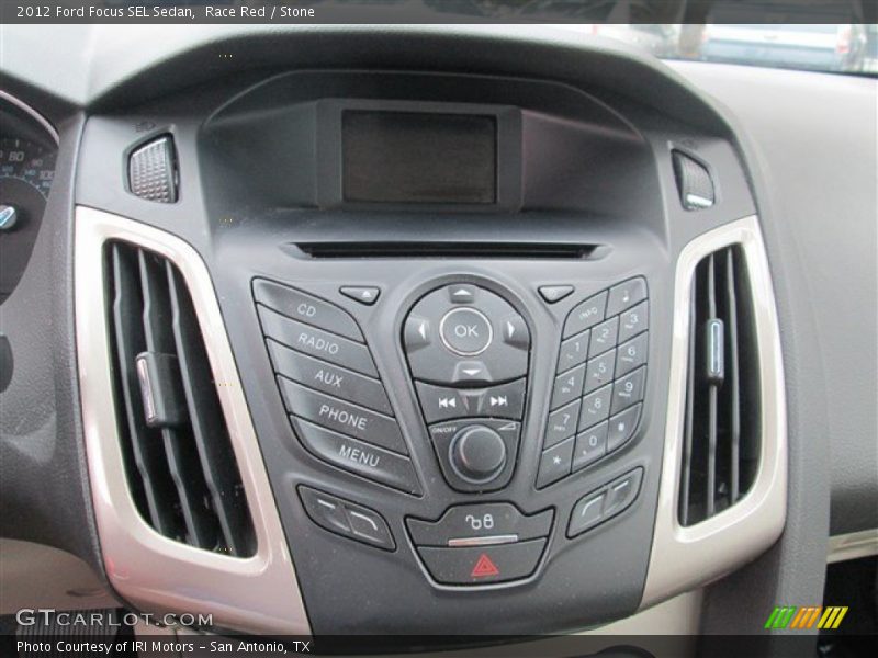 Race Red / Stone 2012 Ford Focus SEL Sedan
