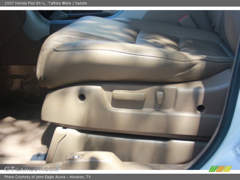 Taffeta White / Saddle 2007 Honda Pilot EX-L