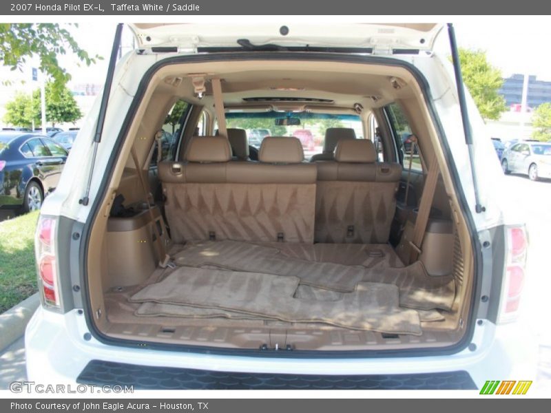 Taffeta White / Saddle 2007 Honda Pilot EX-L