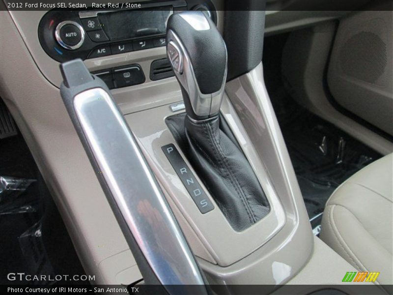 Race Red / Stone 2012 Ford Focus SEL Sedan