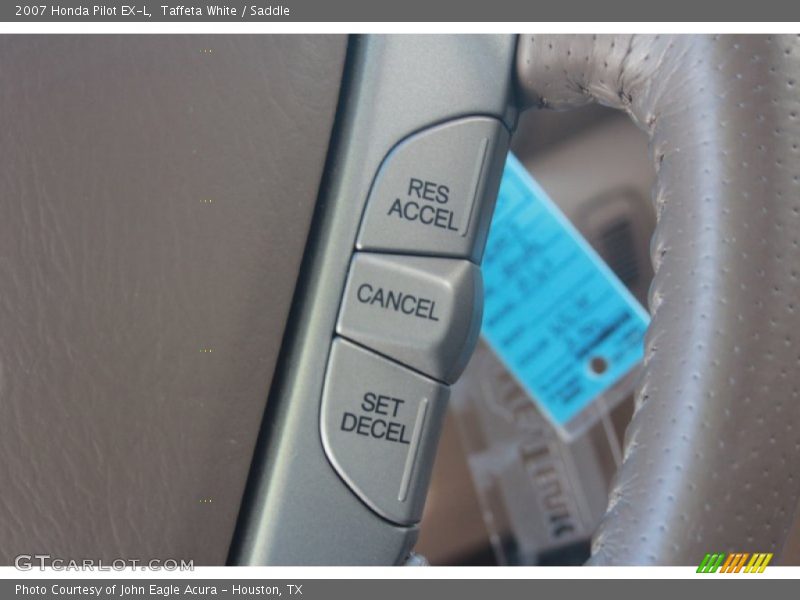 Taffeta White / Saddle 2007 Honda Pilot EX-L