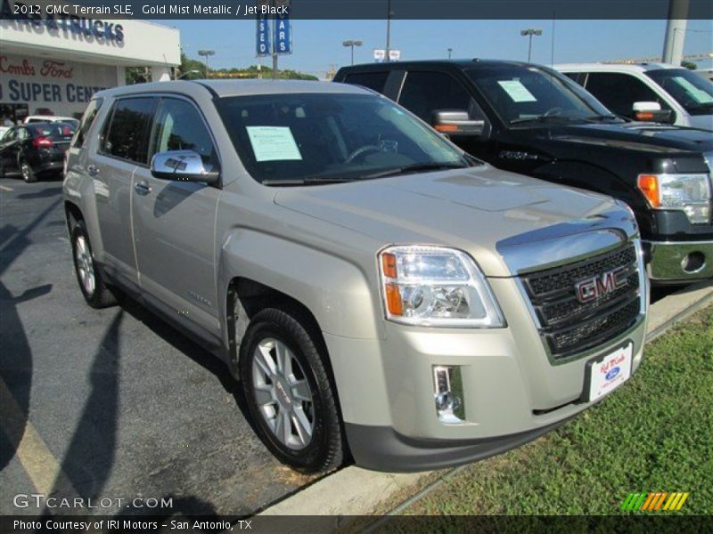 Gold Mist Metallic / Jet Black 2012 GMC Terrain SLE