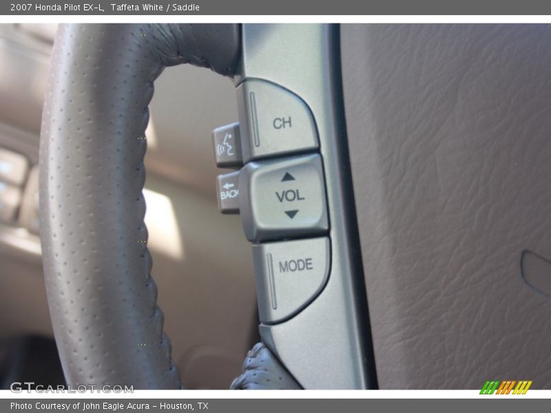 Taffeta White / Saddle 2007 Honda Pilot EX-L