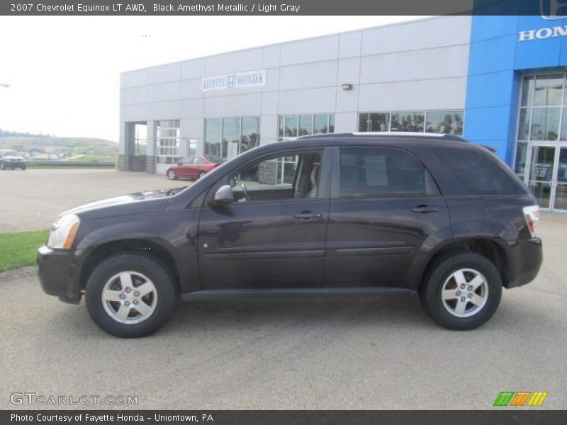 Black Amethyst Metallic / Light Gray 2007 Chevrolet Equinox LT AWD