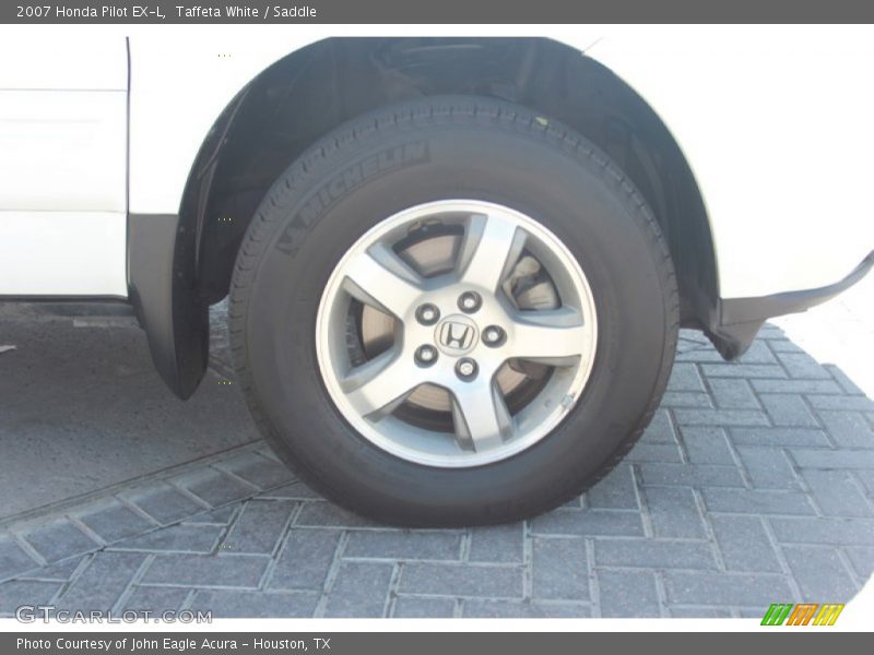 Taffeta White / Saddle 2007 Honda Pilot EX-L