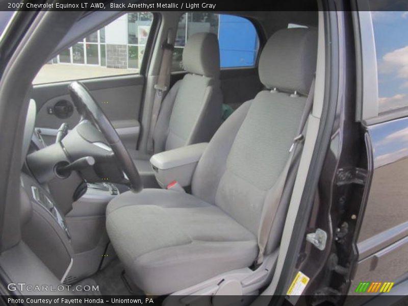 Black Amethyst Metallic / Light Gray 2007 Chevrolet Equinox LT AWD