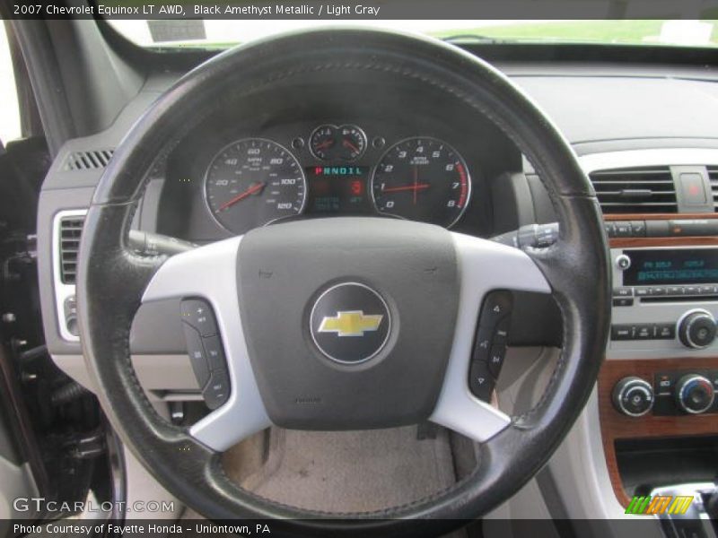 Black Amethyst Metallic / Light Gray 2007 Chevrolet Equinox LT AWD