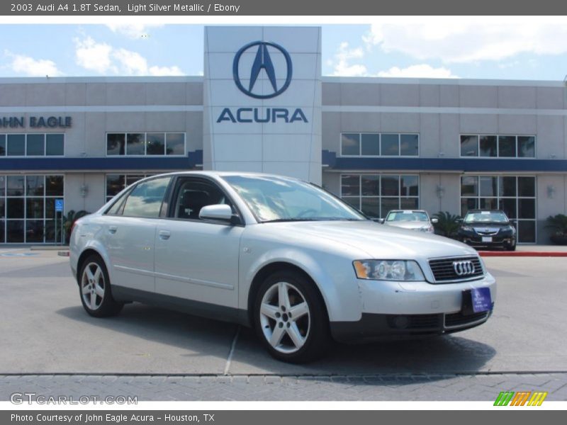 Light Silver Metallic / Ebony 2003 Audi A4 1.8T Sedan