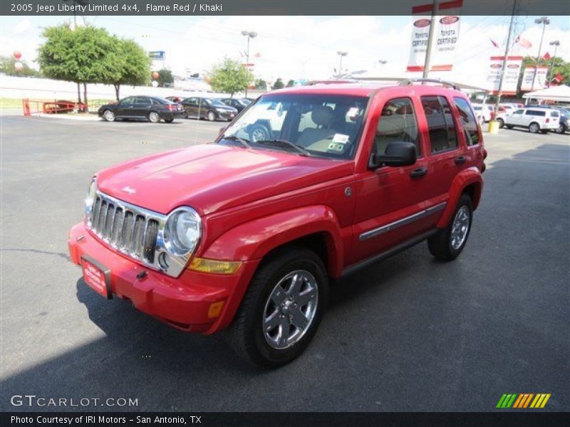 Flame Red / Khaki 2005 Jeep Liberty Limited 4x4
