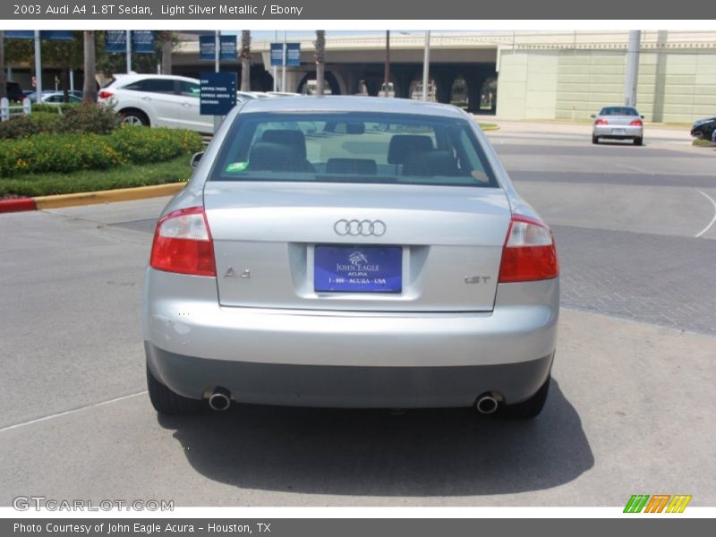 Light Silver Metallic / Ebony 2003 Audi A4 1.8T Sedan