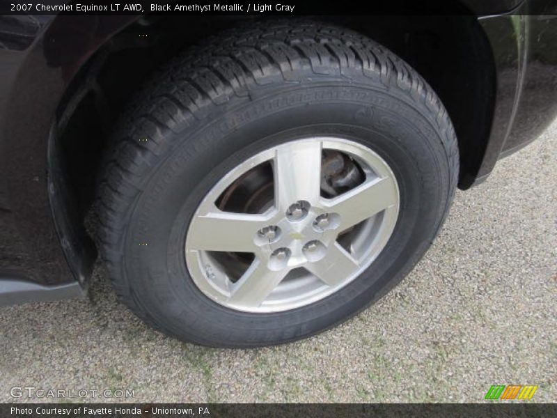 Black Amethyst Metallic / Light Gray 2007 Chevrolet Equinox LT AWD