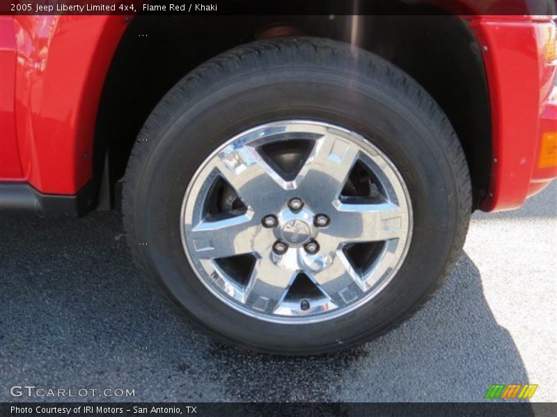 Flame Red / Khaki 2005 Jeep Liberty Limited 4x4