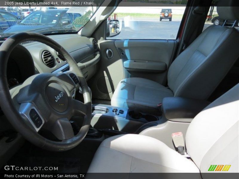 Flame Red / Khaki 2005 Jeep Liberty Limited 4x4