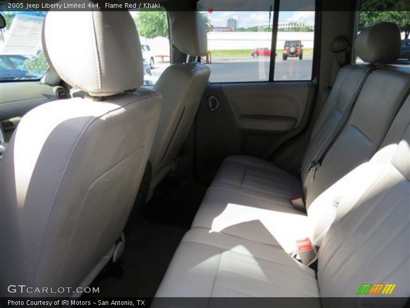 Flame Red / Khaki 2005 Jeep Liberty Limited 4x4