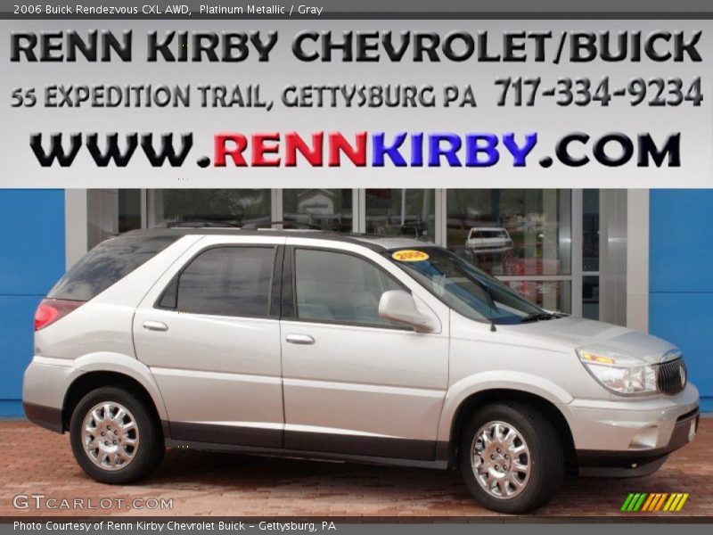 Platinum Metallic / Gray 2006 Buick Rendezvous CXL AWD