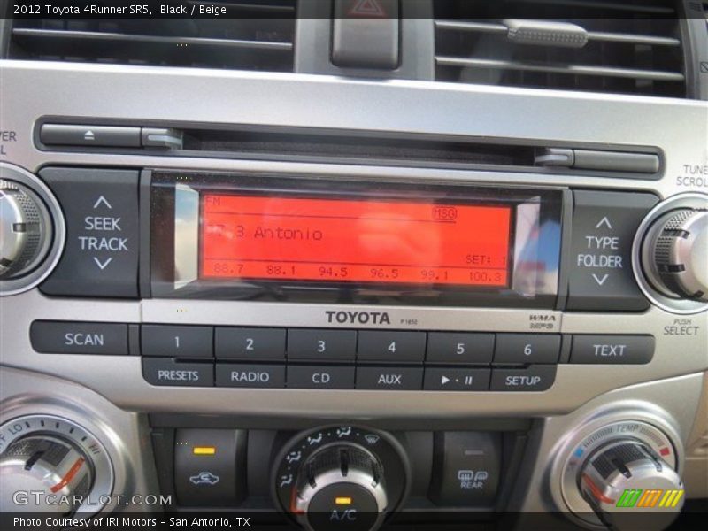 Black / Beige 2012 Toyota 4Runner SR5