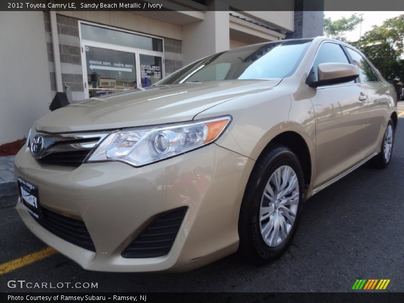 Sandy Beach Metallic / Ivory 2012 Toyota Camry LE