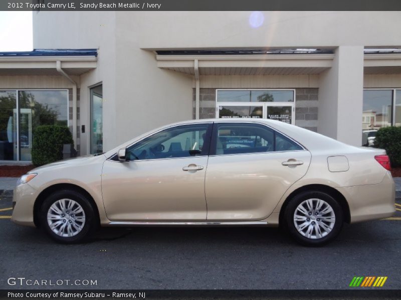 Sandy Beach Metallic / Ivory 2012 Toyota Camry LE