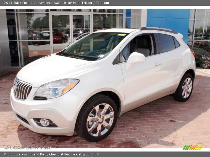 White Pearl Tricoat / Titanium 2013 Buick Encore Convenience AWD