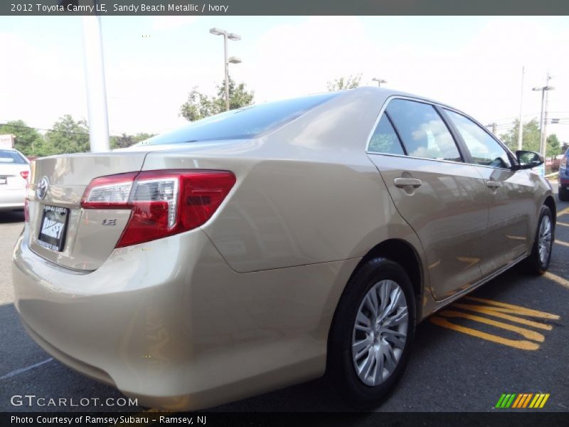 Sandy Beach Metallic / Ivory 2012 Toyota Camry LE