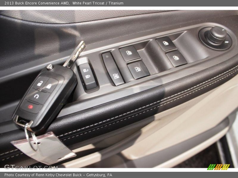White Pearl Tricoat / Titanium 2013 Buick Encore Convenience AWD