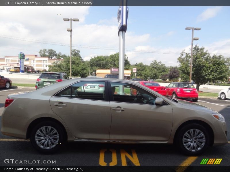 Sandy Beach Metallic / Ivory 2012 Toyota Camry LE