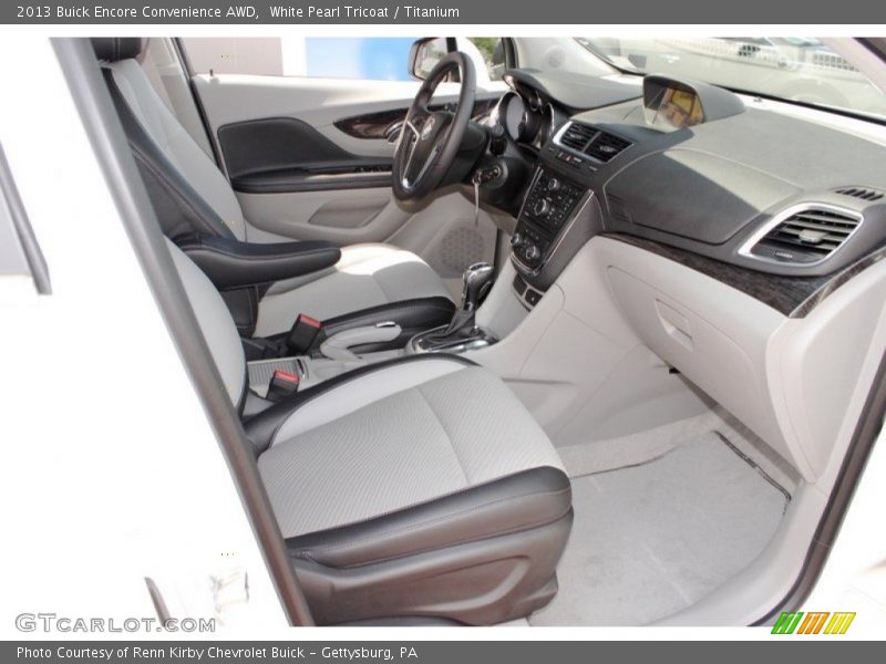 White Pearl Tricoat / Titanium 2013 Buick Encore Convenience AWD