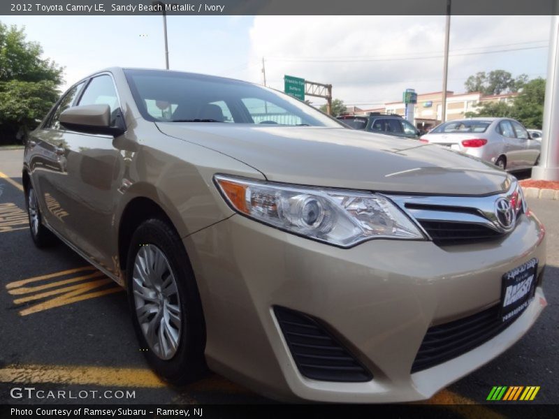 Sandy Beach Metallic / Ivory 2012 Toyota Camry LE