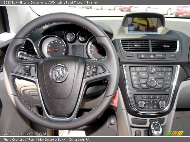 White Pearl Tricoat / Titanium 2013 Buick Encore Convenience AWD