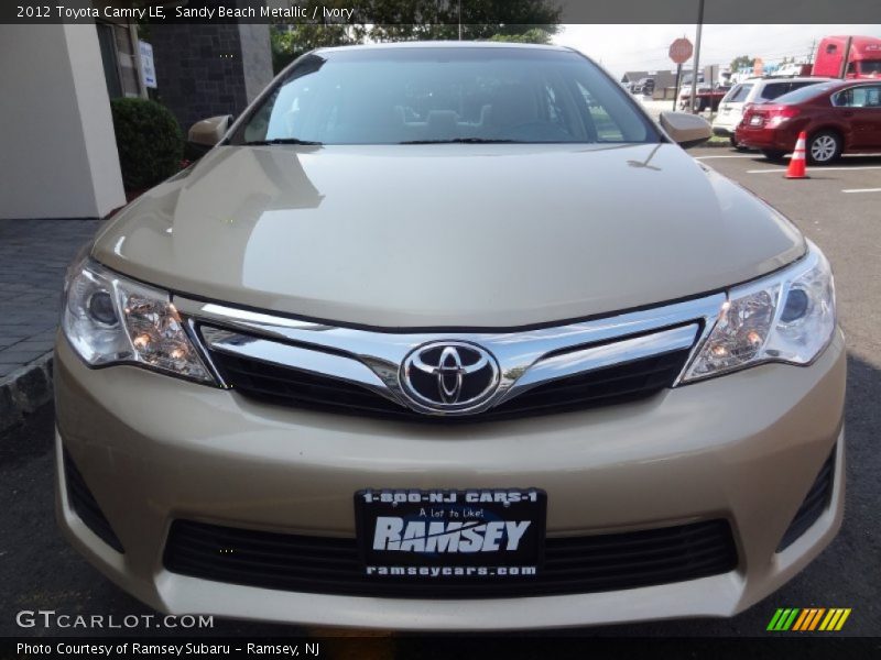 Sandy Beach Metallic / Ivory 2012 Toyota Camry LE