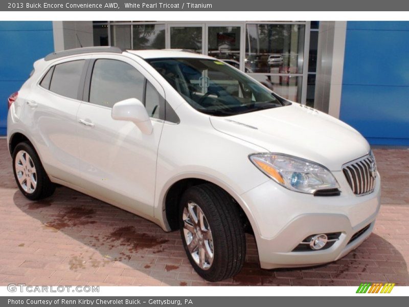 White Pearl Tricoat / Titanium 2013 Buick Encore Convenience AWD